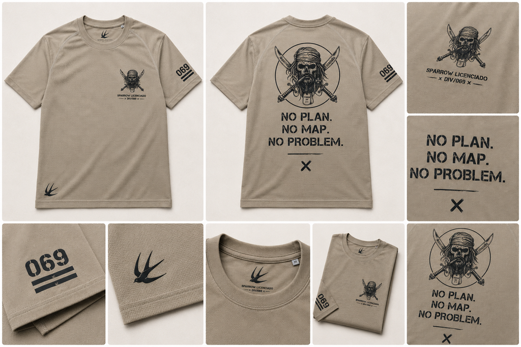 Camiseta Técnica Sparrow Licenciado